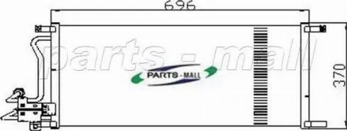 Parts-Mall PXNC2-020 - Кондензатор, климатизация vvparts.bg