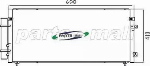 Parts-Mall PXNCX-041X - Кондензатор, климатизация vvparts.bg