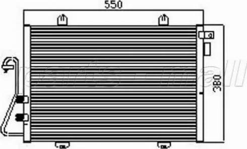 Parts-Mall PXNCX-060Y - Кондензатор, климатизация vvparts.bg