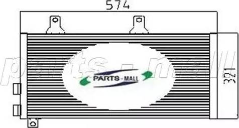 Parts-Mall PXNCX-001X - Кондензатор, климатизация vvparts.bg