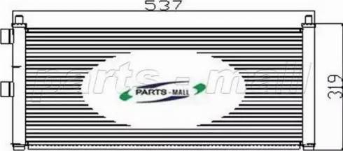 Parts-Mall PXNCX-037G - Кондензатор, климатизация vvparts.bg