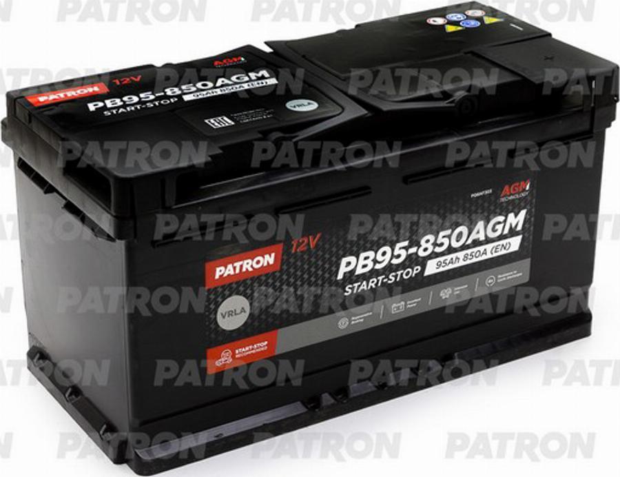 Patron PB95-850AGM - Стартов акумулатор vvparts.bg