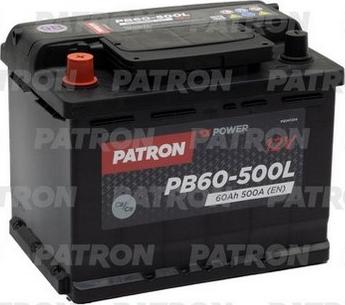 Patron PB60-500L - Стартов акумулатор vvparts.bg