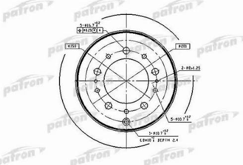 Patron PBD4483 - Спирачен диск vvparts.bg