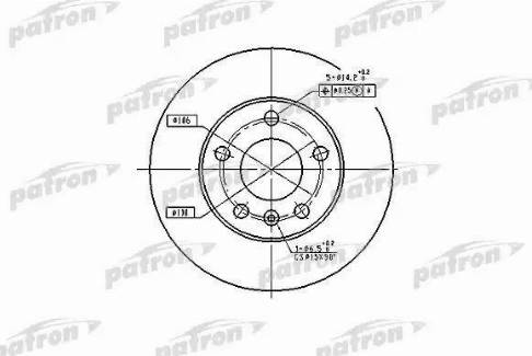 Patron PBD4051 - Спирачен диск vvparts.bg