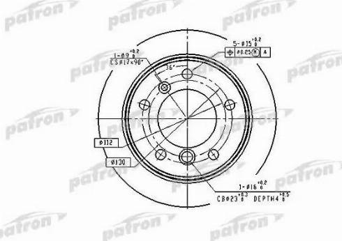 Patron PBD4087 - Спирачен диск vvparts.bg