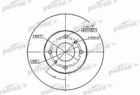 Patron PBD4169 - Спирачен диск vvparts.bg