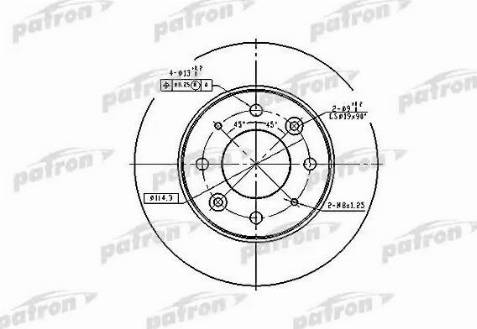 Patron PBD4171 - Спирачен диск vvparts.bg