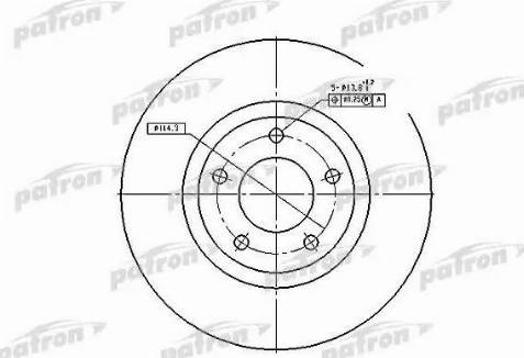 Patron PBD4385 - Спирачен диск vvparts.bg