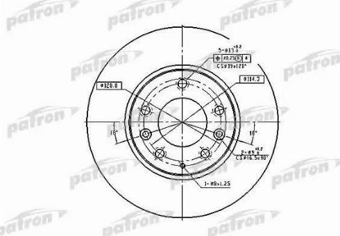 Patron PBD4386 - Спирачен диск vvparts.bg