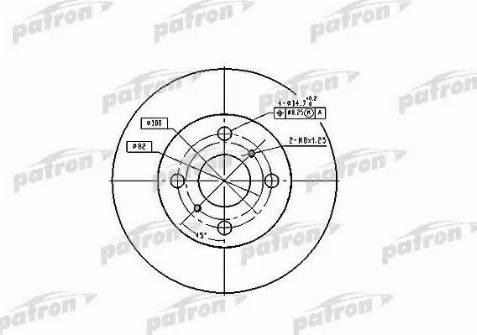 Patron PBD1423 - Спирачен диск vvparts.bg