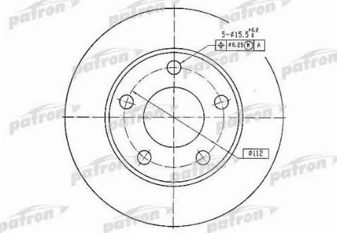 Patron PBD1542 - Спирачен диск vvparts.bg