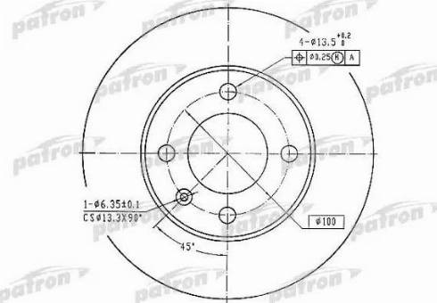 Patron PBD1517 - Спирачен диск vvparts.bg