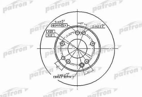 Patron PBD1584 - Спирачен диск vvparts.bg