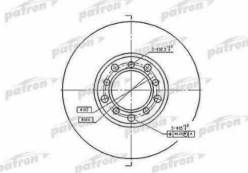 Patron PBD1573 - Спирачен диск vvparts.bg