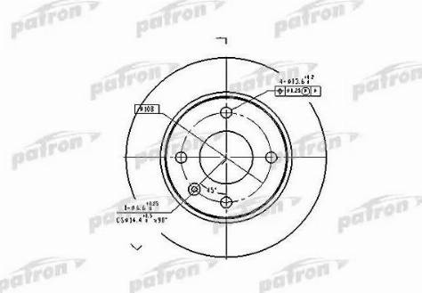 Patron PBD1649 - Спирачен диск vvparts.bg