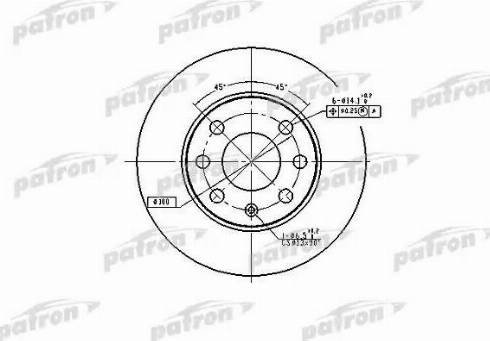 Patron PBD1607 - Спирачен диск vvparts.bg