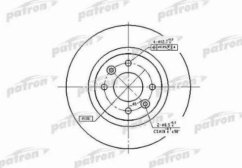 Patron PBD1017 - Спирачен диск vvparts.bg