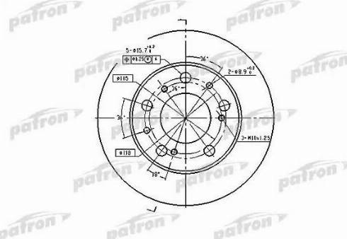 Patron PBD1118 - Спирачен диск vvparts.bg