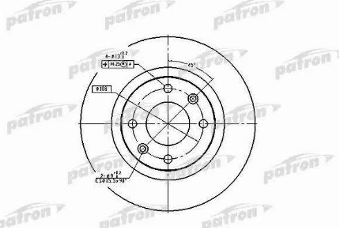 Patron PBD1216 - Спирачен диск vvparts.bg