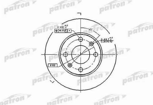 Patron PBD1217 - Спирачен диск vvparts.bg