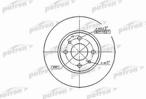 Patron PBD1790 - Спирачен диск vvparts.bg