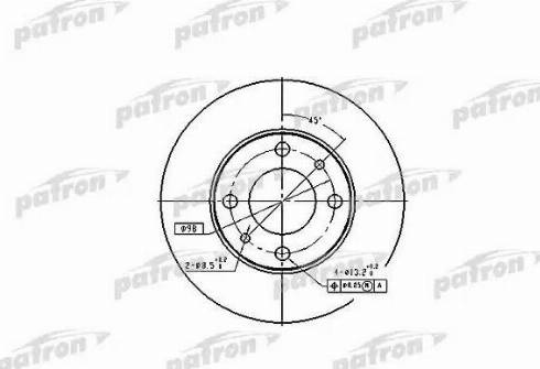 Patron PBD1721 - Спирачен диск vvparts.bg