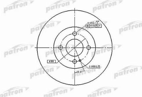 Patron PBD3089 - Спирачен диск vvparts.bg