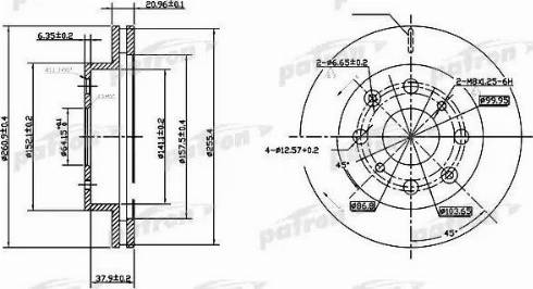 Patron PBD3021 - Спирачен диск vvparts.bg