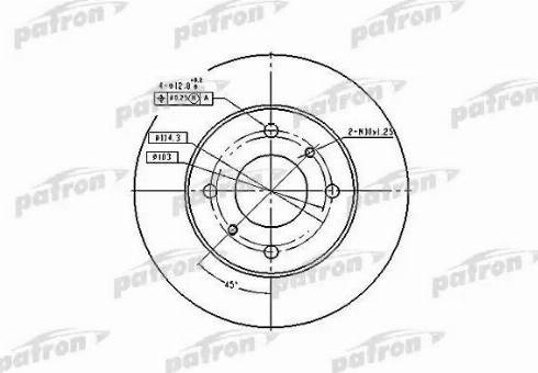 Patron PBD2591 - Спирачен диск vvparts.bg