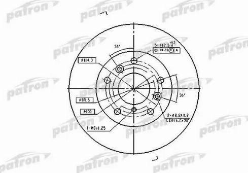 Patron PBD2571 - Спирачен диск vvparts.bg