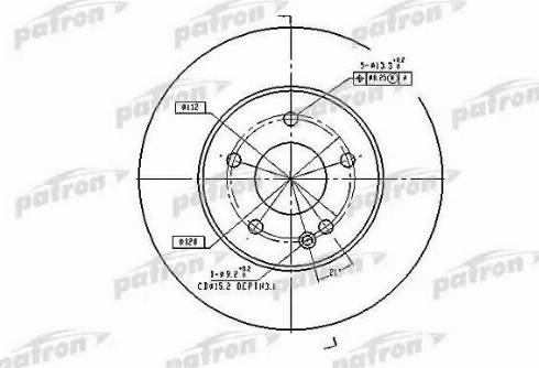 Patron PBD2654 - Спирачен диск vvparts.bg