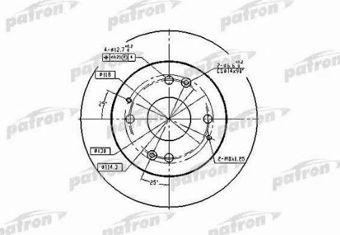 Patron PBD2669 - Спирачен диск vvparts.bg