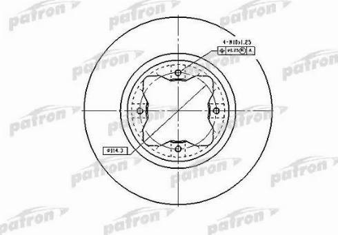 Patron PBD2024 - Спирачен диск vvparts.bg