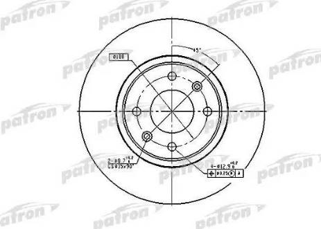 Patron PBD2782 - Спирачен диск vvparts.bg