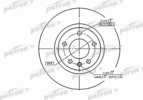 Patron PBD2720 - Спирачен диск vvparts.bg