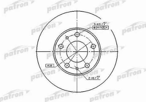 Patron PBD2728 - Спирачен диск vvparts.bg