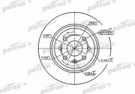 Patron PBD2772 - Спирачен диск vvparts.bg