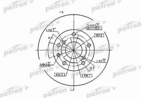 Patron PBD7092 - Спирачен диск vvparts.bg