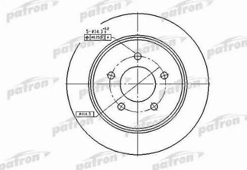 Akebono BN-0708E - Спирачен диск vvparts.bg