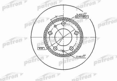 Patron PBD7300 - Спирачен диск vvparts.bg