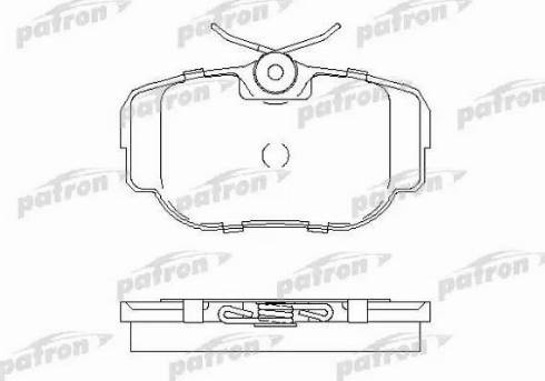 Patron PBP981 - Комплект спирачно феродо, дискови спирачки vvparts.bg