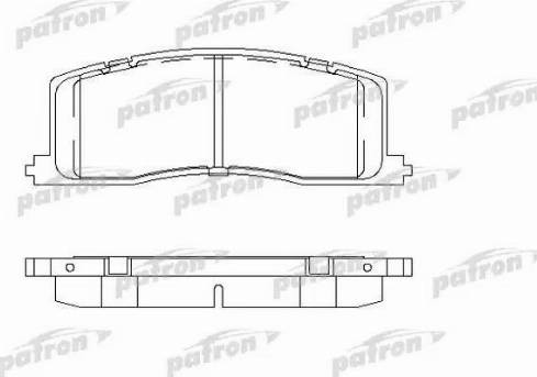 Patron PBP931 - Комплект спирачно феродо, дискови спирачки vvparts.bg