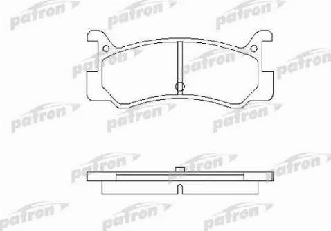 Patron PBP482 - Комплект спирачно феродо, дискови спирачки vvparts.bg