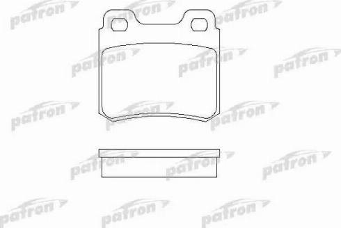 Patron PBP586 - Комплект спирачно феродо, дискови спирачки vvparts.bg