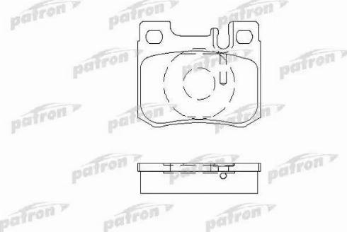 Patron PBP693 - Комплект спирачно феродо, дискови спирачки vvparts.bg