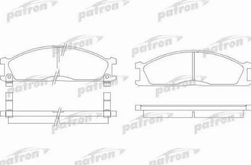 Patron PBP641 - Комплект спирачно феродо, дискови спирачки vvparts.bg