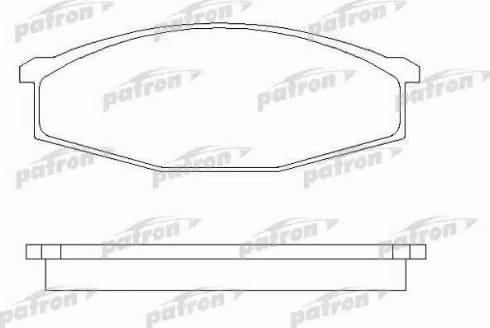 Patron PBP643 - Комплект спирачно феродо, дискови спирачки vvparts.bg