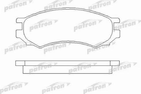 Patron PBP667 - Комплект спирачно феродо, дискови спирачки vvparts.bg