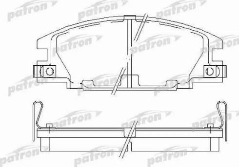 Patron PBP678 - Комплект спирачно феродо, дискови спирачки vvparts.bg